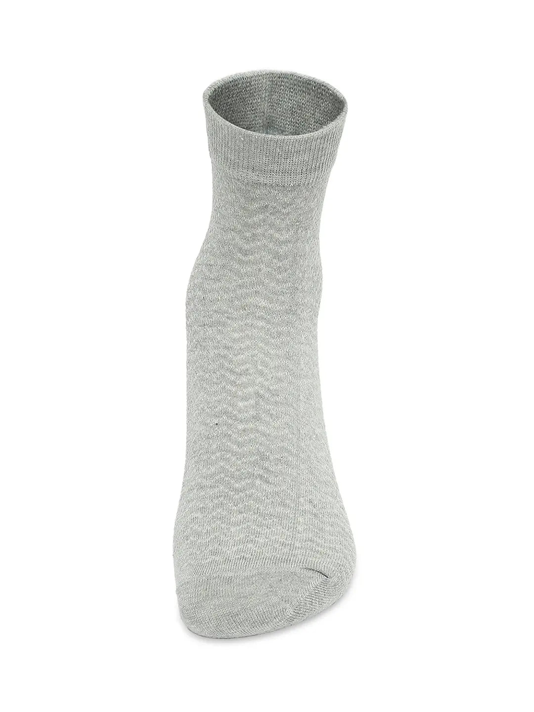 Men Premium Black & Grey Melange Ankle Length Socks - Pack Of 2- Underjeans by Spykar