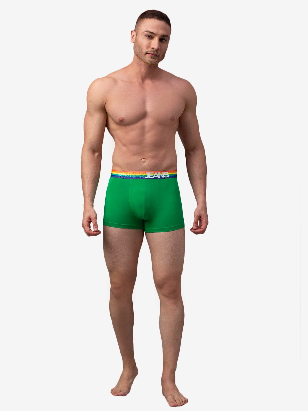 Men Premium Cotton Blend Trunk Pack of 1- UnderJeans by Spykar
