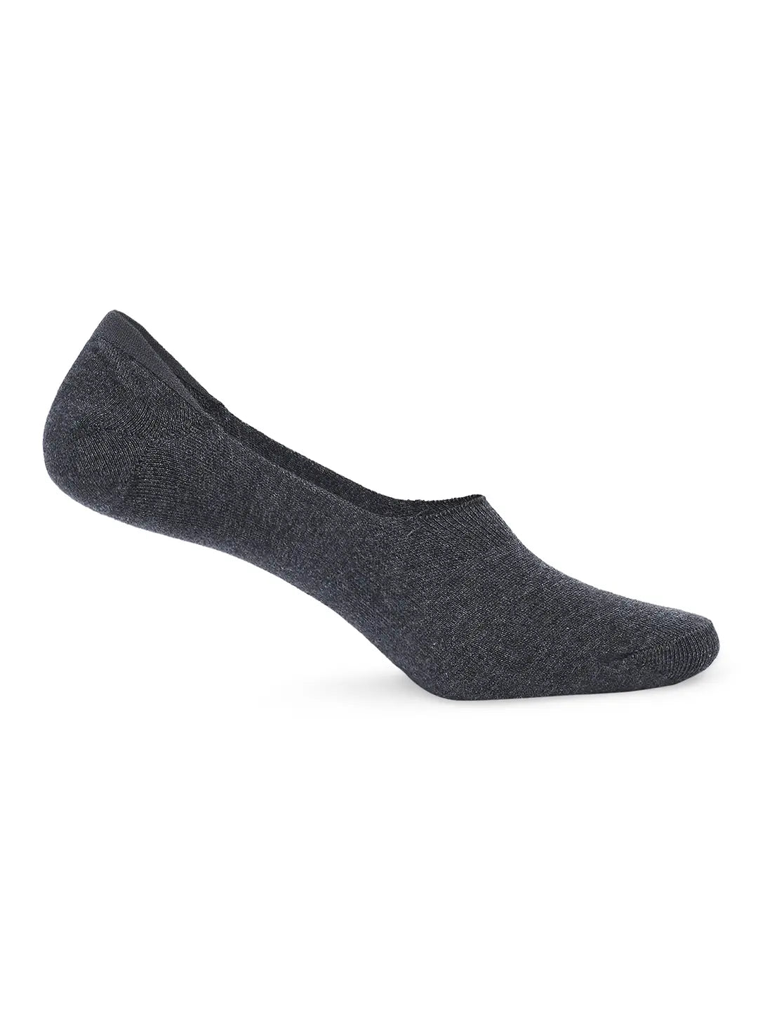 Men Maroon & Anthra Melange Cotton Blend No Show Socks - Pack Of 2 - Underjeans by Spykar