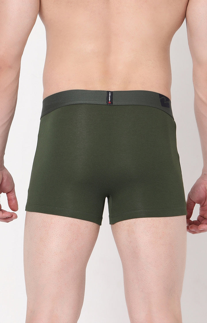 Men Premium Cotton Blend Trunk Pack of 1- UnderJeans by Spykar
