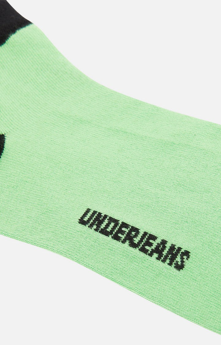 Premium Green/Black Ankle Length Socks