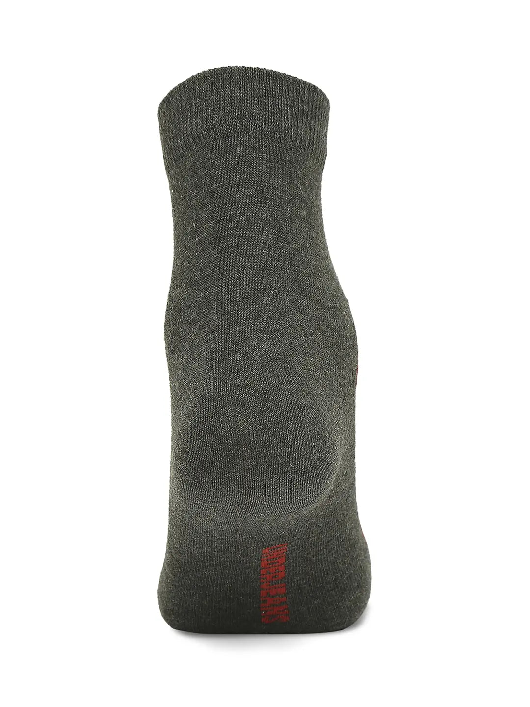 Men Premium Maroon & Anthra Melange Ankle Length Socks - Pack Of 2- Underjeans by Spykar