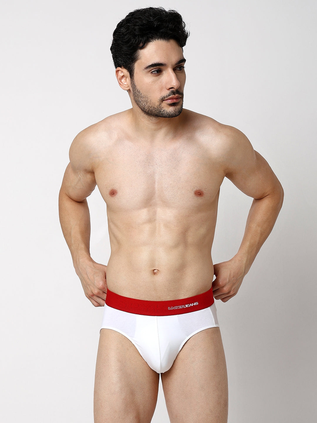 Men Premium Cotton Blend Brief (Pack of 2)- UnderJeans by Spykar