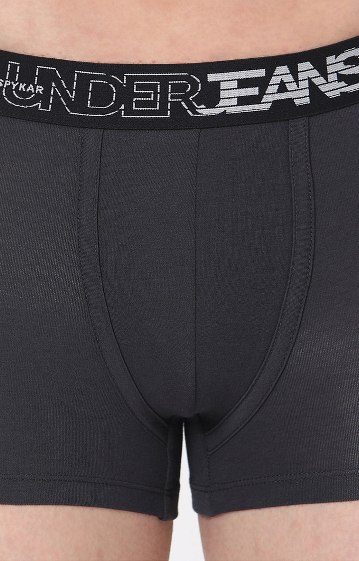 Men Premium Cotton Blend Trunk Pack of 1- UnderJeans by Spykar