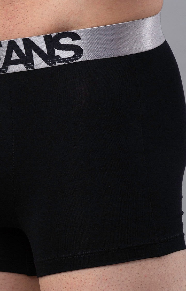 Underjeans by Spykar Men Premium Black Cotton Blend Trunk