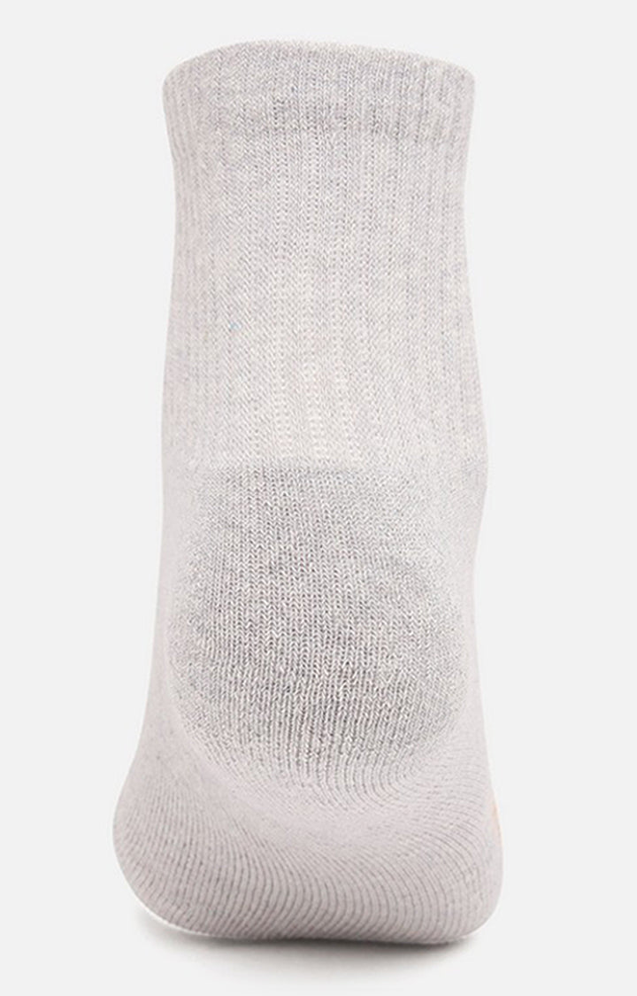 Men Premium Black Navy Grey Ankle Length (Full Terry) (Pack of 3) Socks- UnderJeans by Spykar
