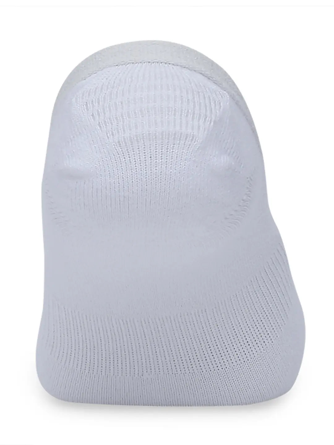 Underjeans By Spykar Men White Cotton Blend No Show Socks - Pack Of 2