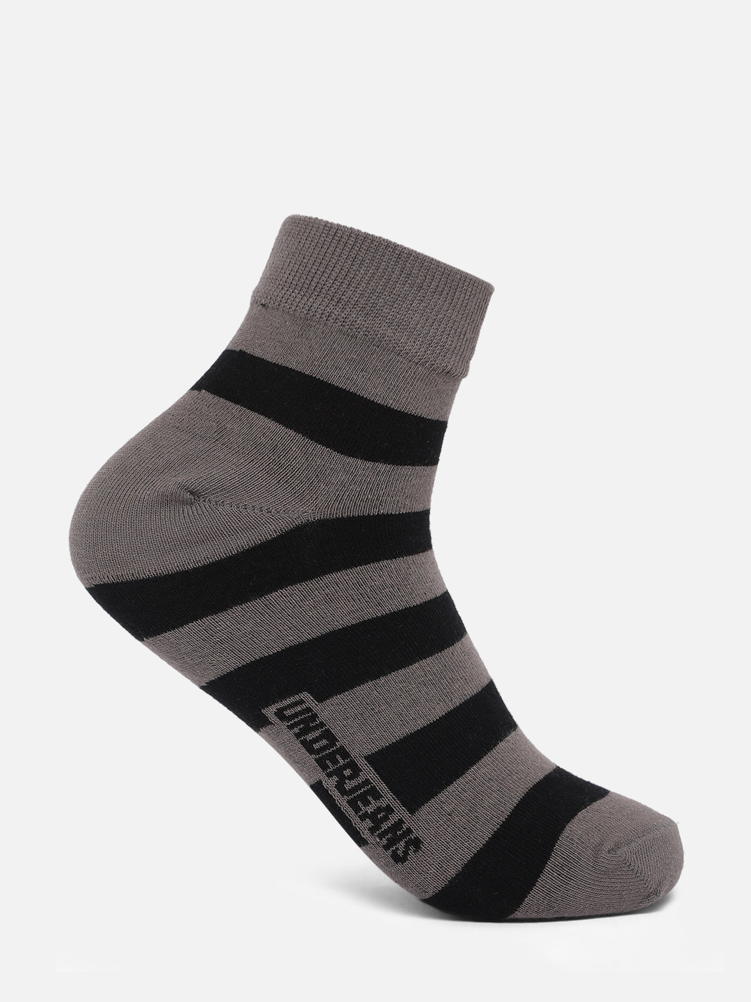 Men Premium Assorted Ankle length (Non terry) Socks Pack of 2- UnderJeans by Spykar