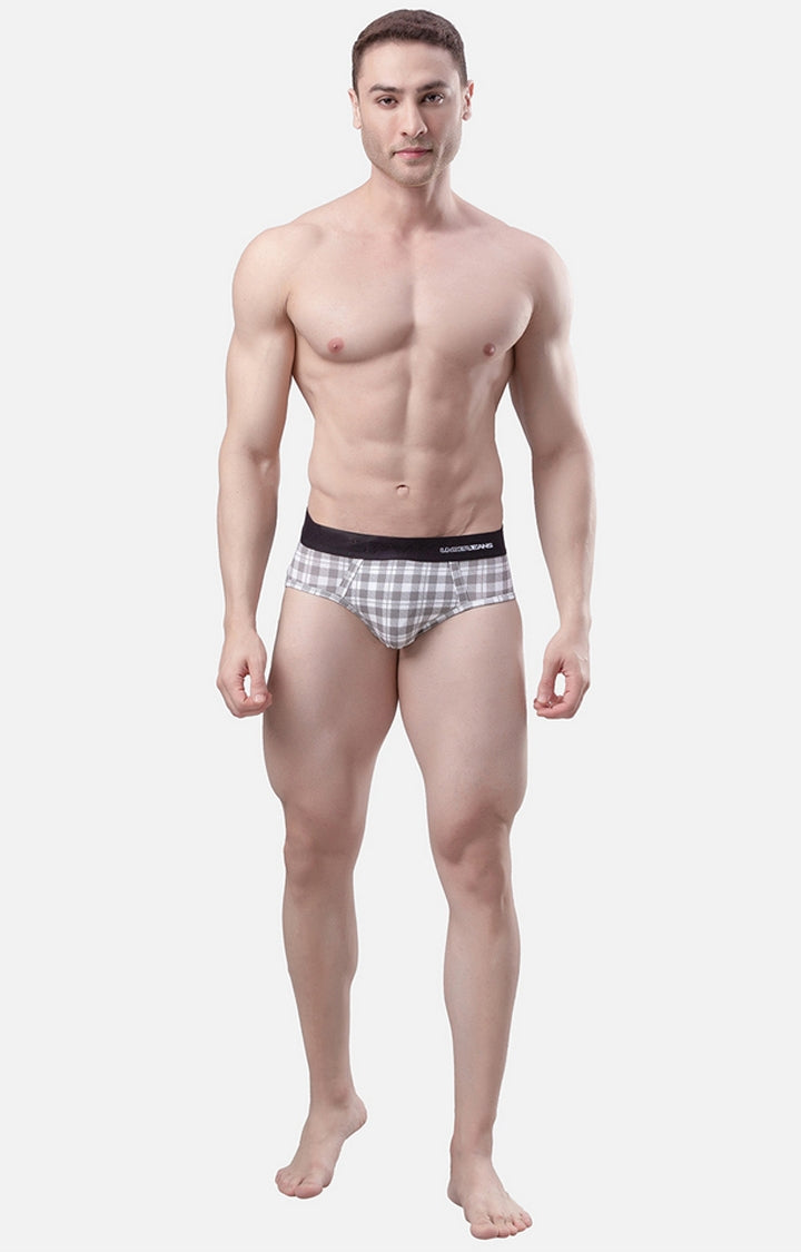 Men Premium Cotton Blend Brief Pack of 1- UnderJeans by Spykar