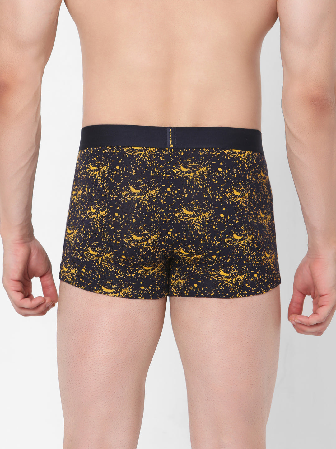 Men Premium Navy & White Cotton Blend Trunk (Pack of 2)- UnderJeans by Spykar