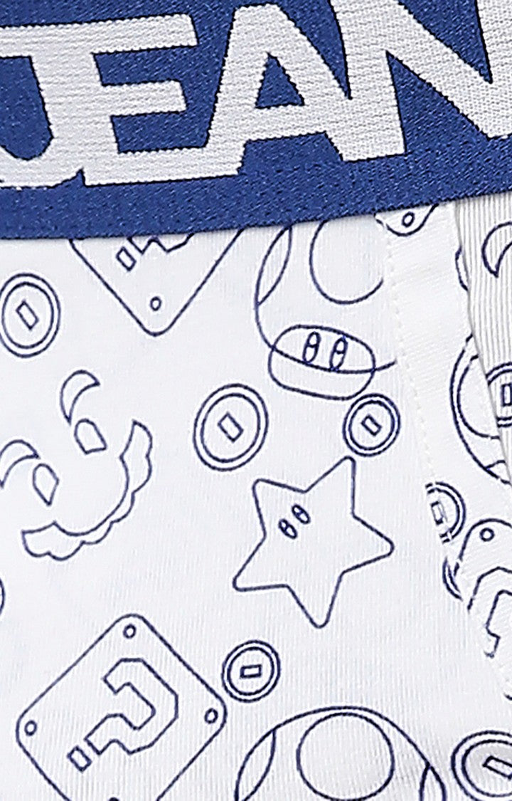 Underjeans by Spykar Men Premium Blue Cotton Blend Regular Fit Brief