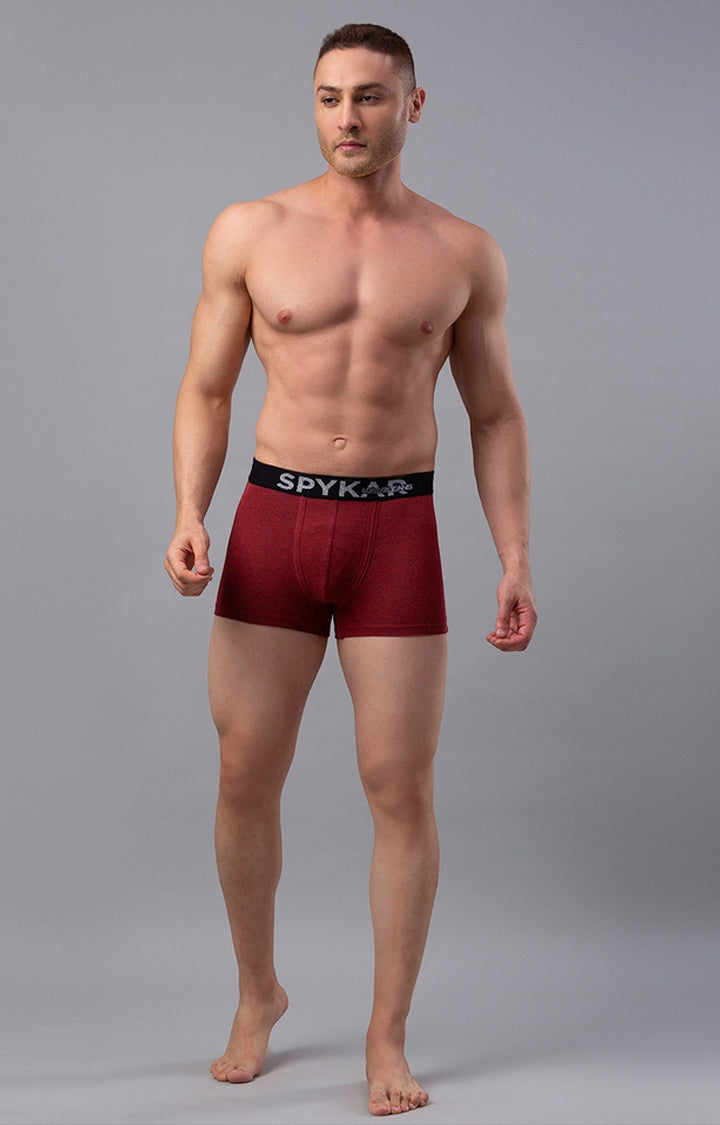 Men Premium Cotton Blend Trunk Pack of 1- UnderJeans by Spykar