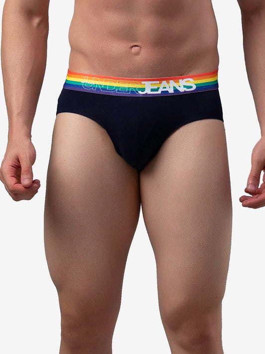 Men Premium Cotton Blend Brief Pack of 1- UnderJeans by Spykar