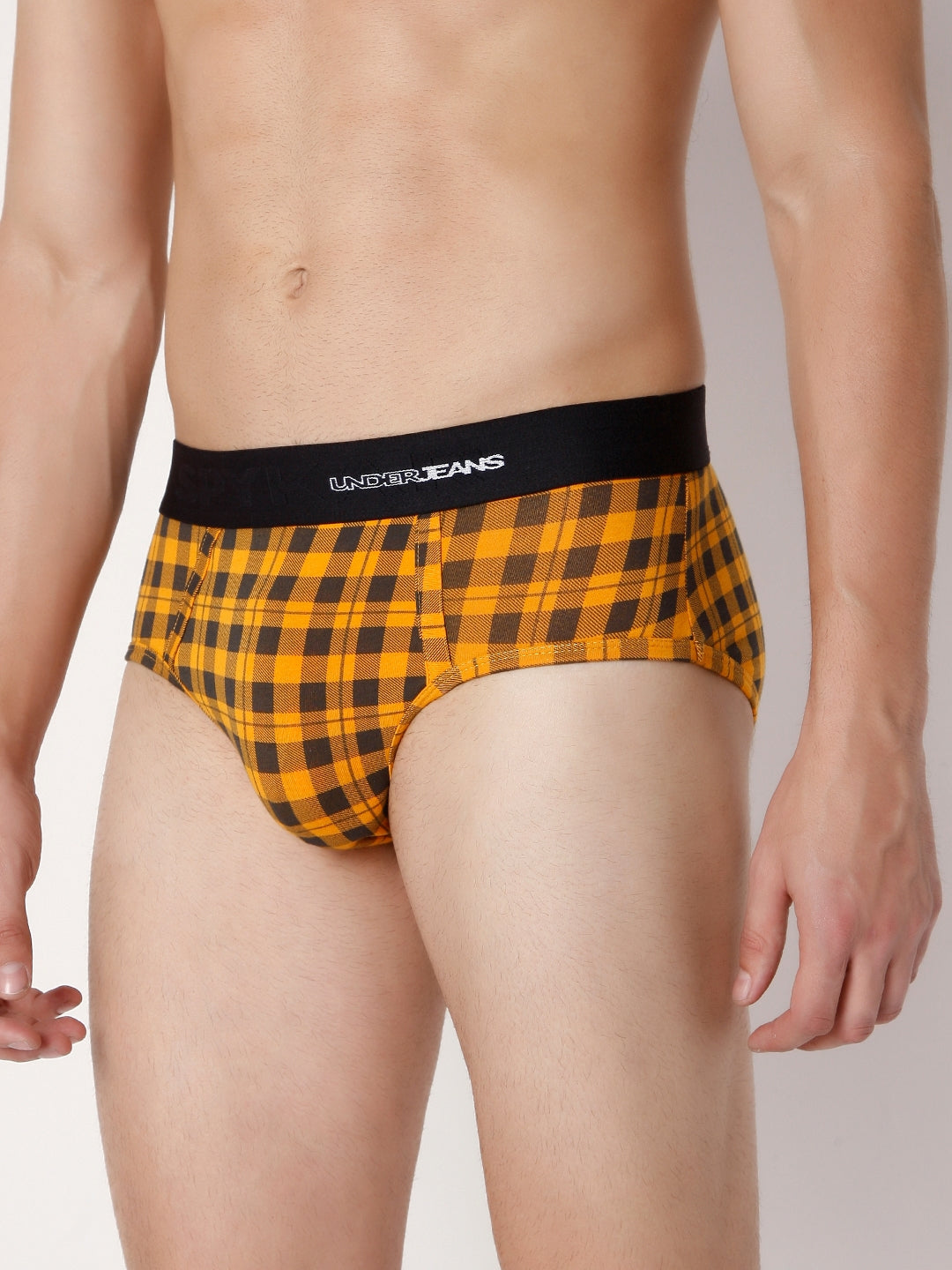 Men Premium Cotton Blend Brief Pack of 1- UnderJeans by Spykar
