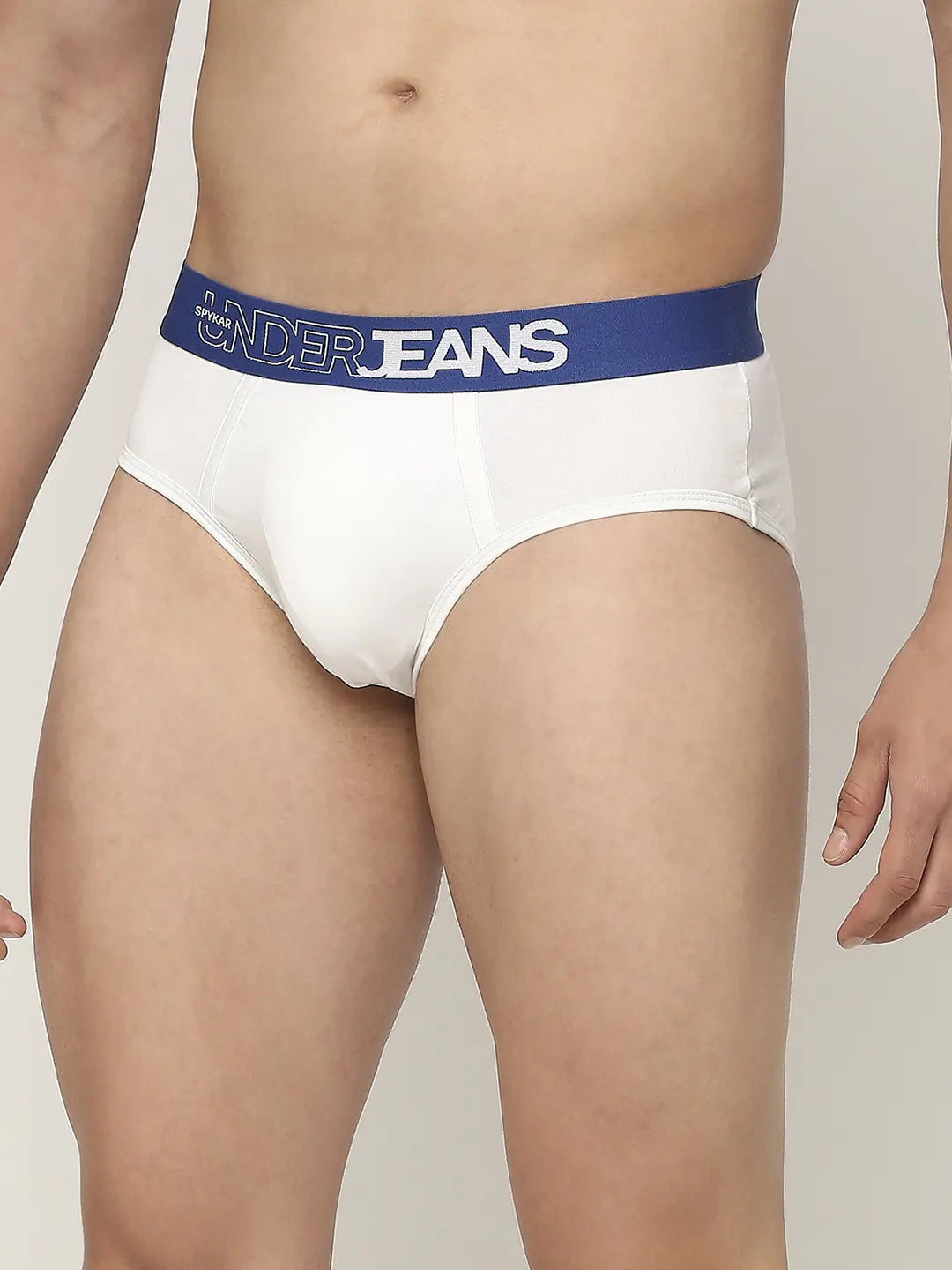 Men Premium Assorted Cotton Blend Printed Brief - Pack Of 3- Underjeans by Spykar