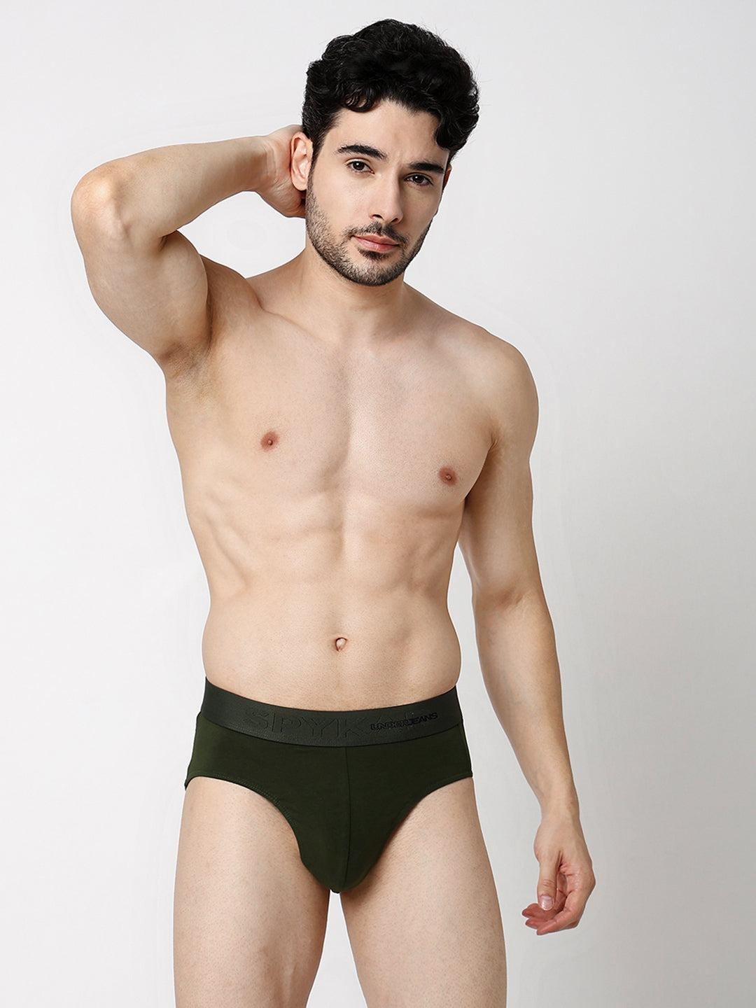 Men Premium Cotton Blend Brief (Pack of 2)- UnderJeans by Spykar