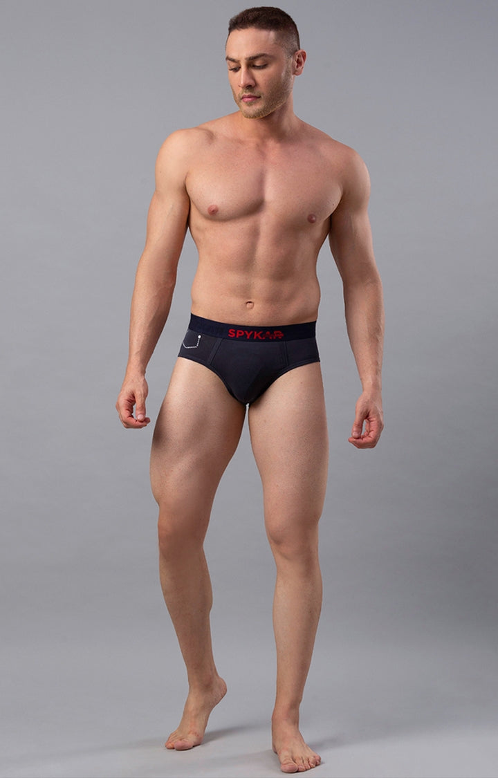 Men Premium Cotton Blend Brief Pack of 2- UnderJeans by Spykar