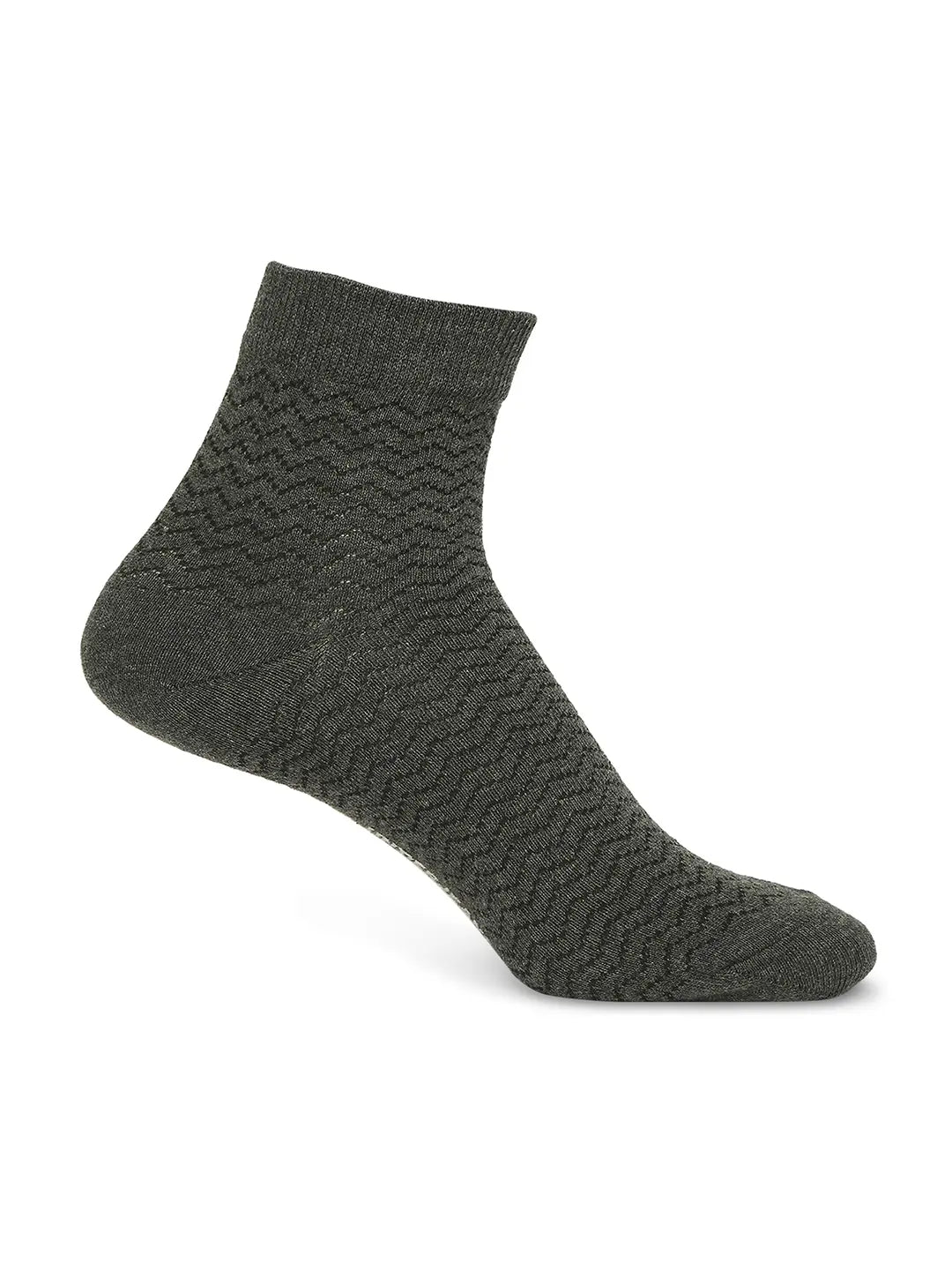 Men Premium White & Anthra Melange Ankle Length Socks - Pack Of 2- Underjeans by Spykar
