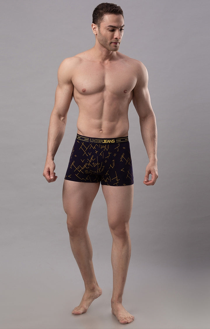 Men Premium Cotton Blend Trunk Pack of 1- UnderJeans by Spykar