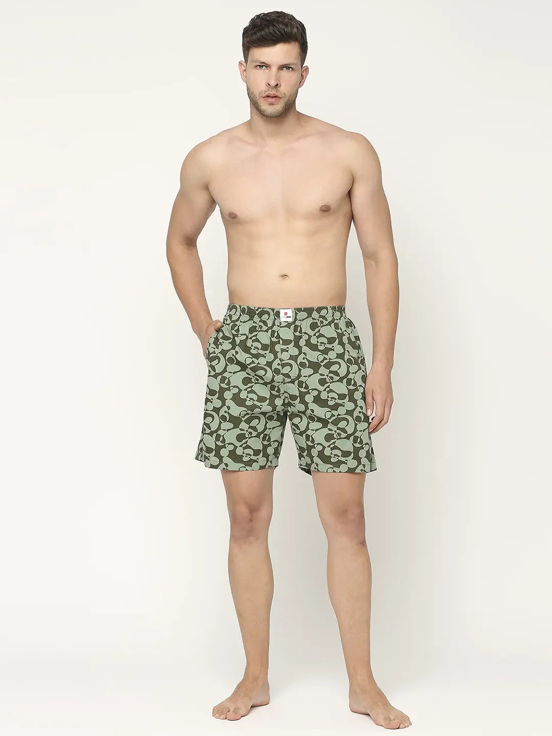 Underjeans By Spykar Men Premium Printed Cotton Boxer