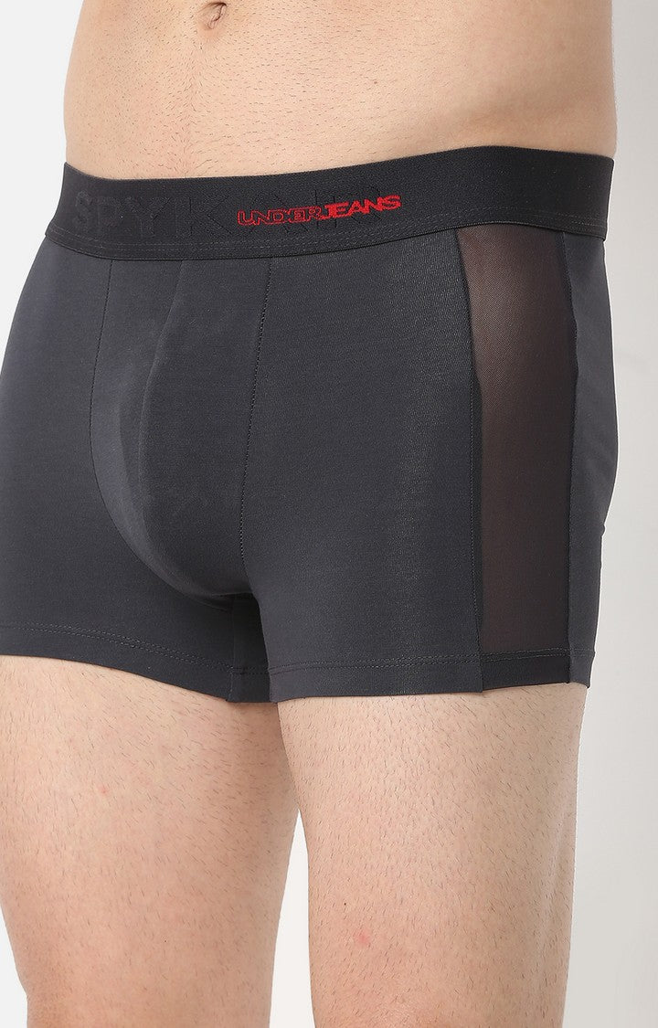 Underjeans by Spykar Men Premium Grey Cotton Trunk