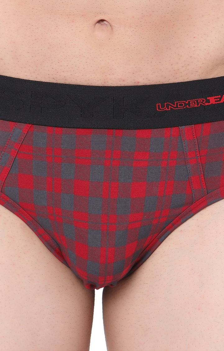 Men Premium Cotton Blend Brief Pack of 1- UnderJeans by Spykar