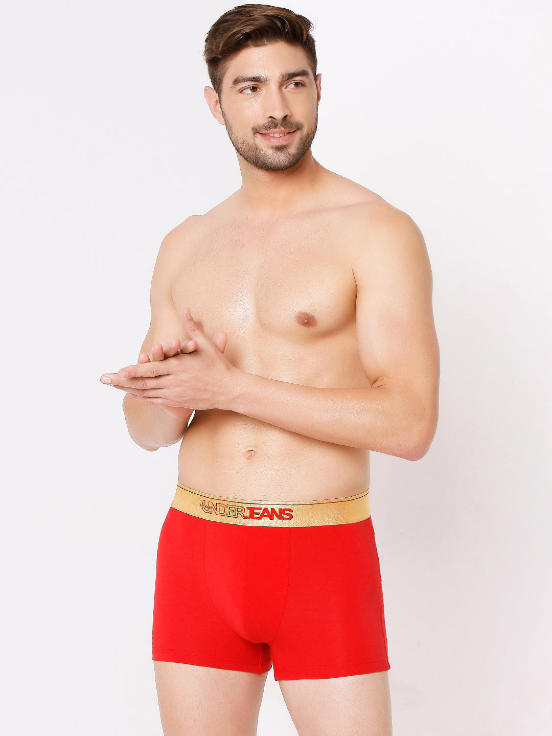 Underjeans by Spykar Men Premium Assorted Cotton Blend Brief (Pack of 2)