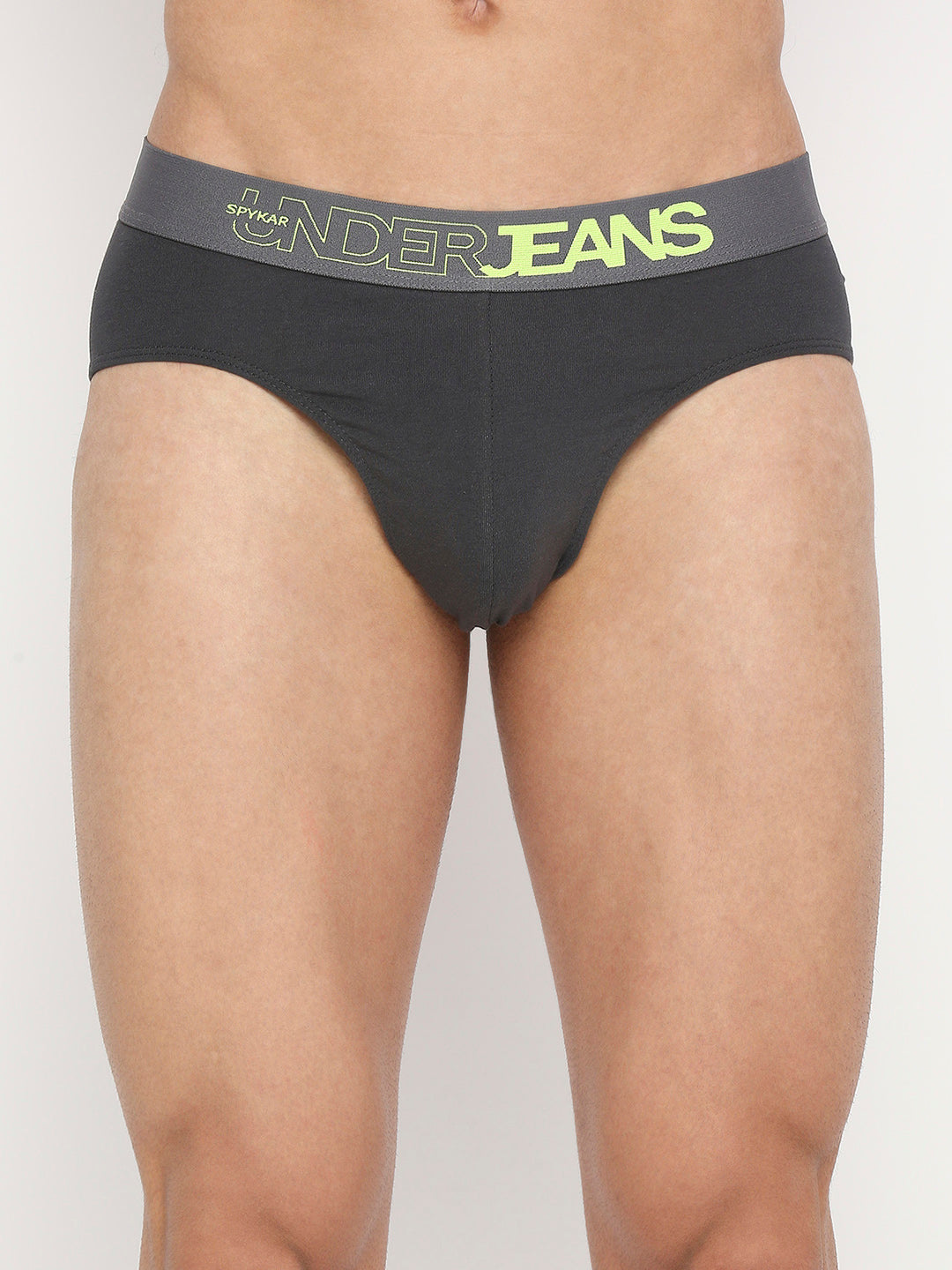 Underjeans by Spykar Men Premium Assorted Cotton Blend Brief Pack of 2