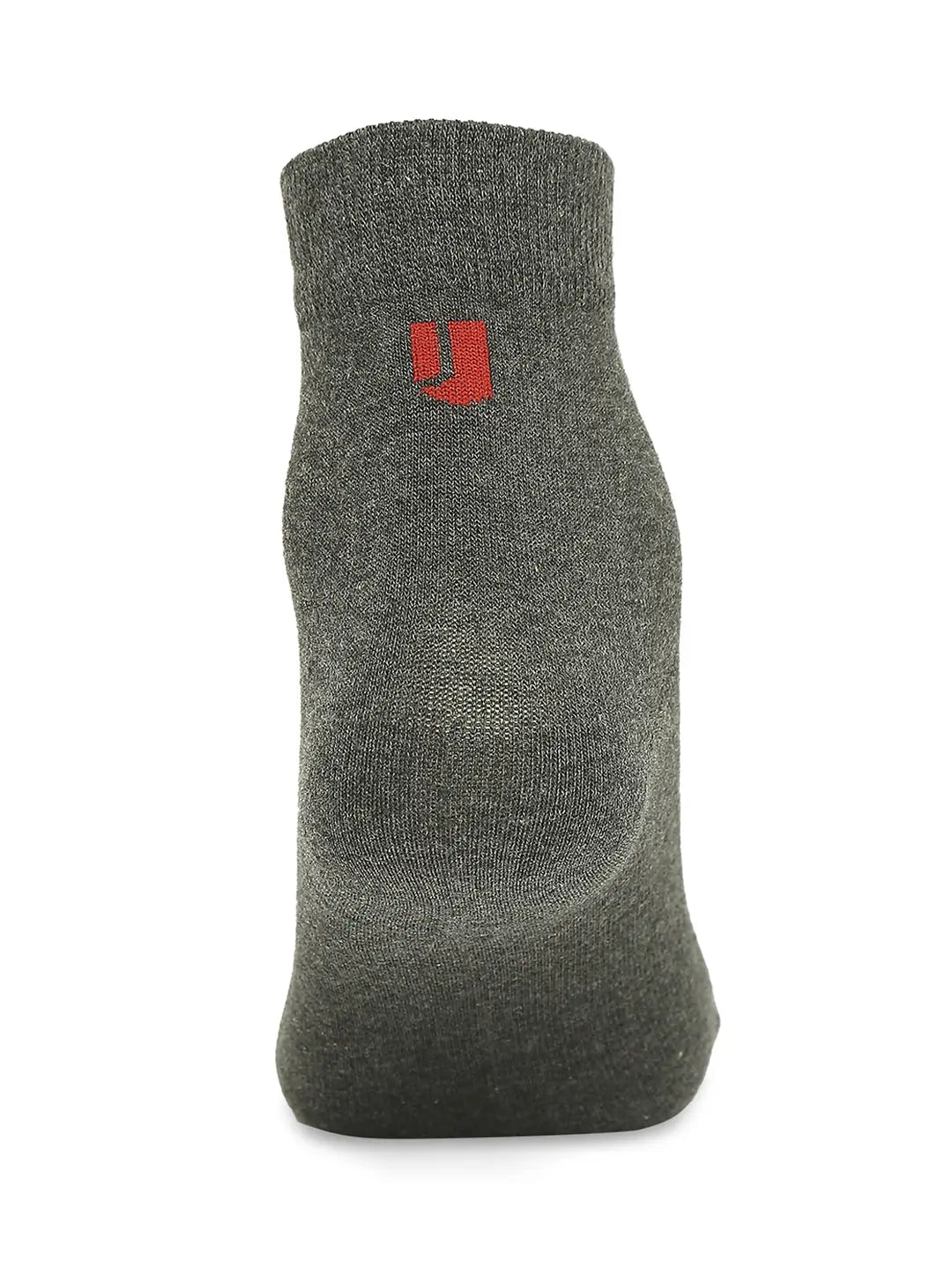 Men Premium White & Anthra Melange Ankle Length Socks - Pack Of 2- Underjeans by Spykar