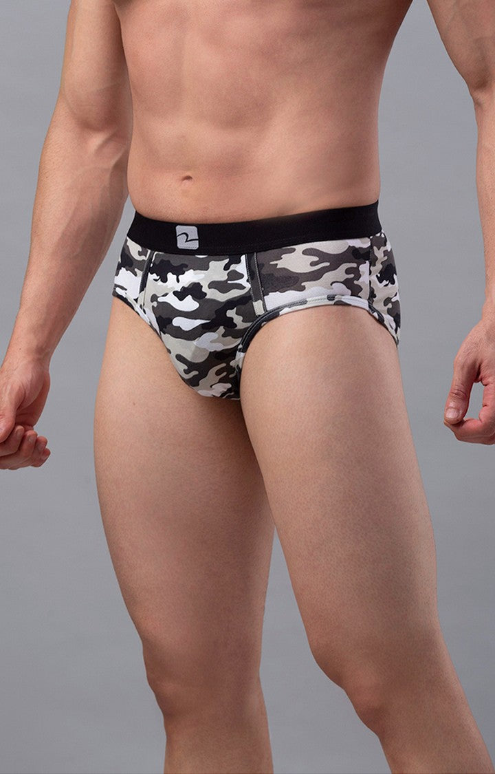 Print Cotton Brief for Men Premium- UnderJeans by Spykar