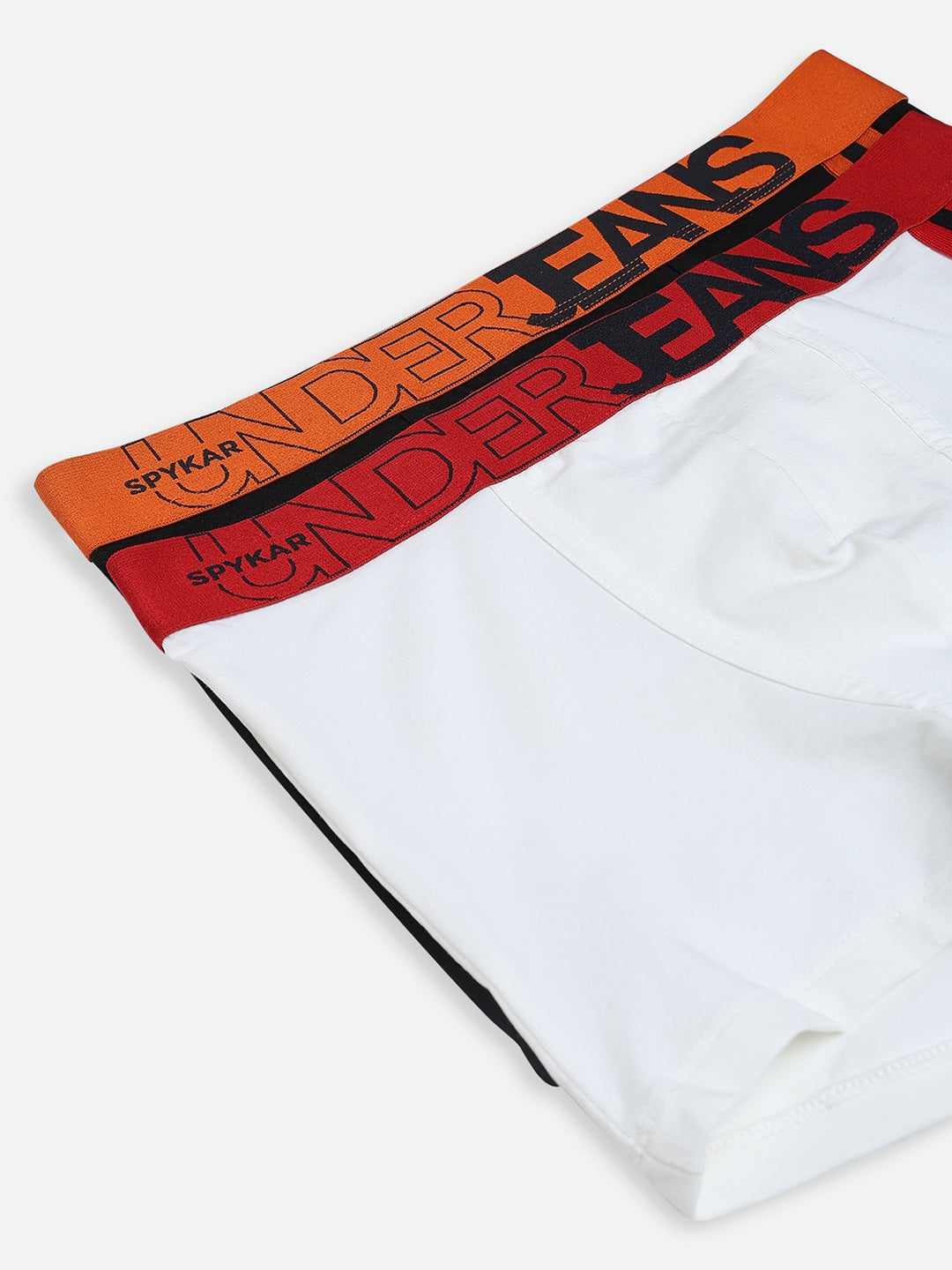 Underjeans by Spykar Men Premium Pack of 2 Black - White Trunk