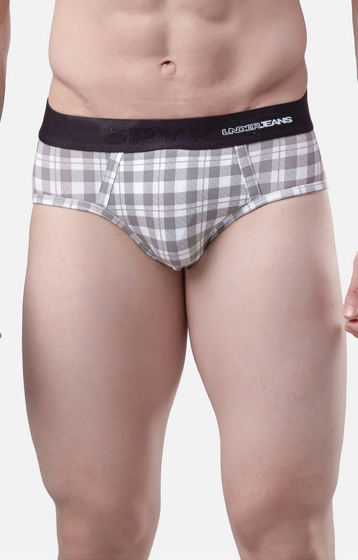 Men Premium Cotton Blend Brief Pack of 1- UnderJeans by Spykar
