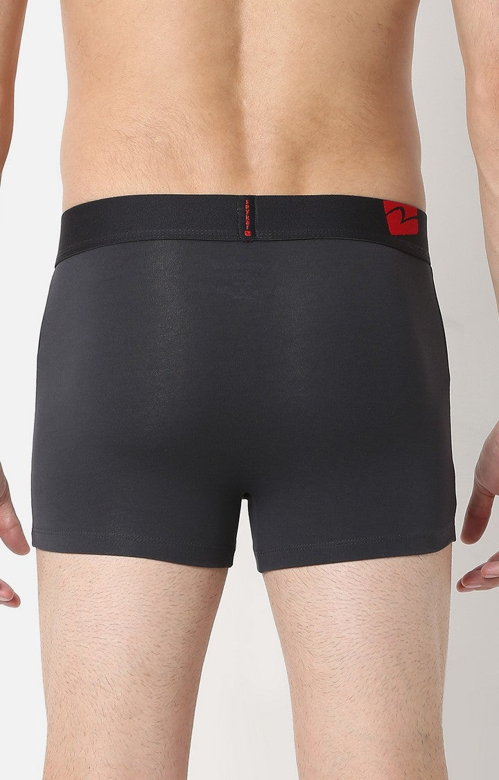 Underjeans by Spykar Men Premium Grey Cotton Trunk