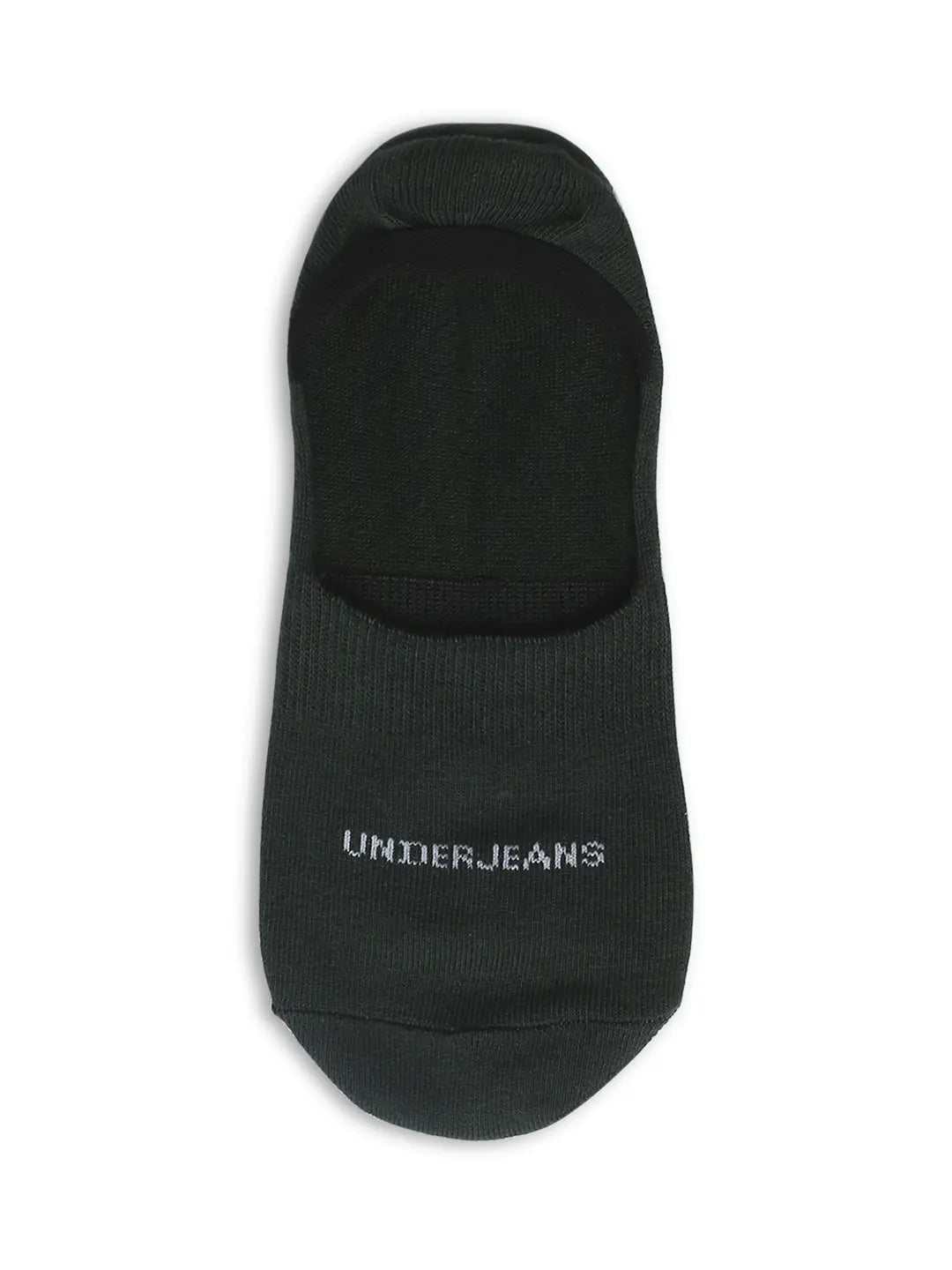 Men Navy & Bottle Green Cotton Blend No Show Socks - Pack Of 2 - Underjeans by Spykar