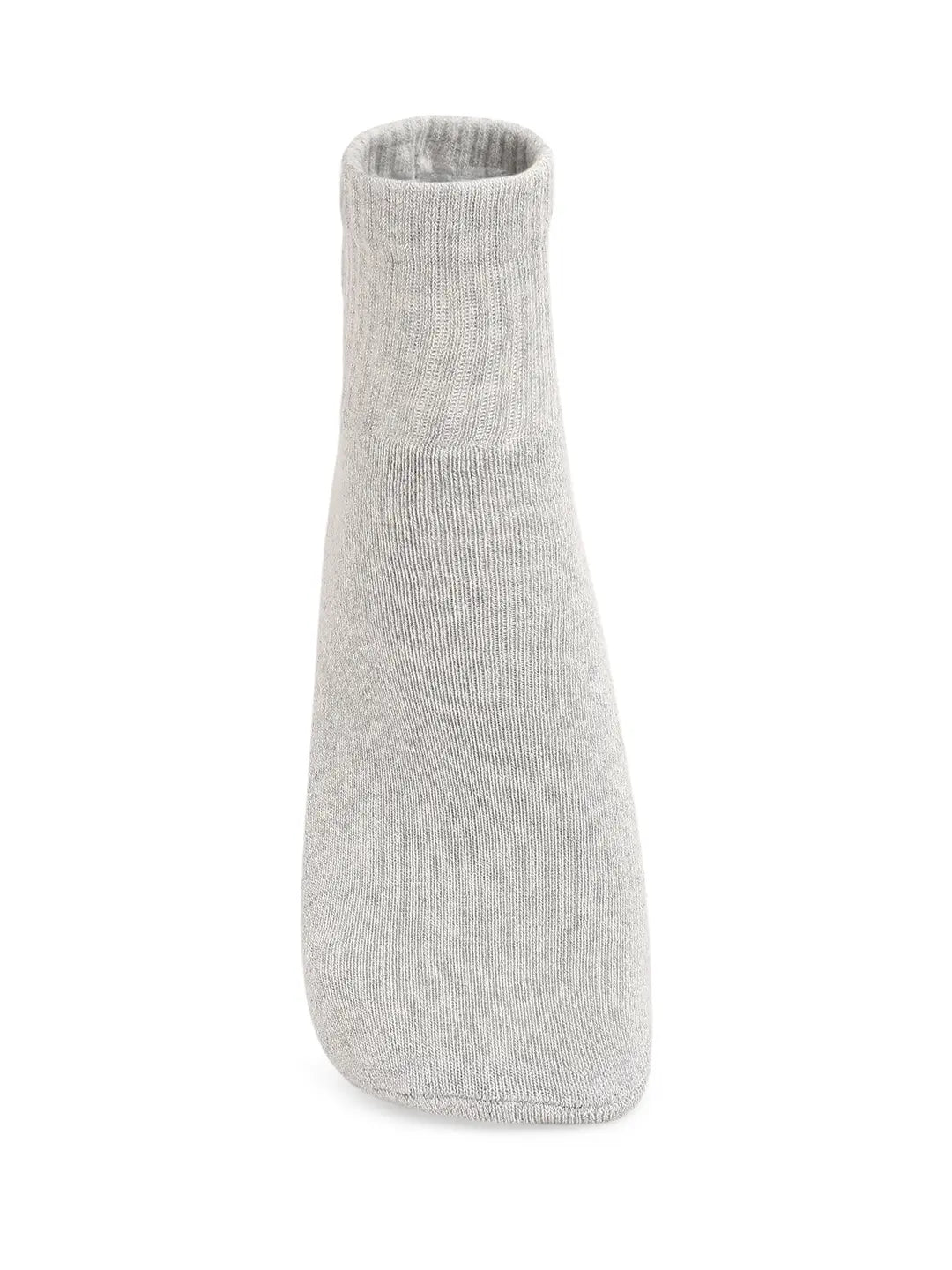 Men Premium Grey & BLack Cotton Socks - Pack Of 3- UnderJeans by Spykar