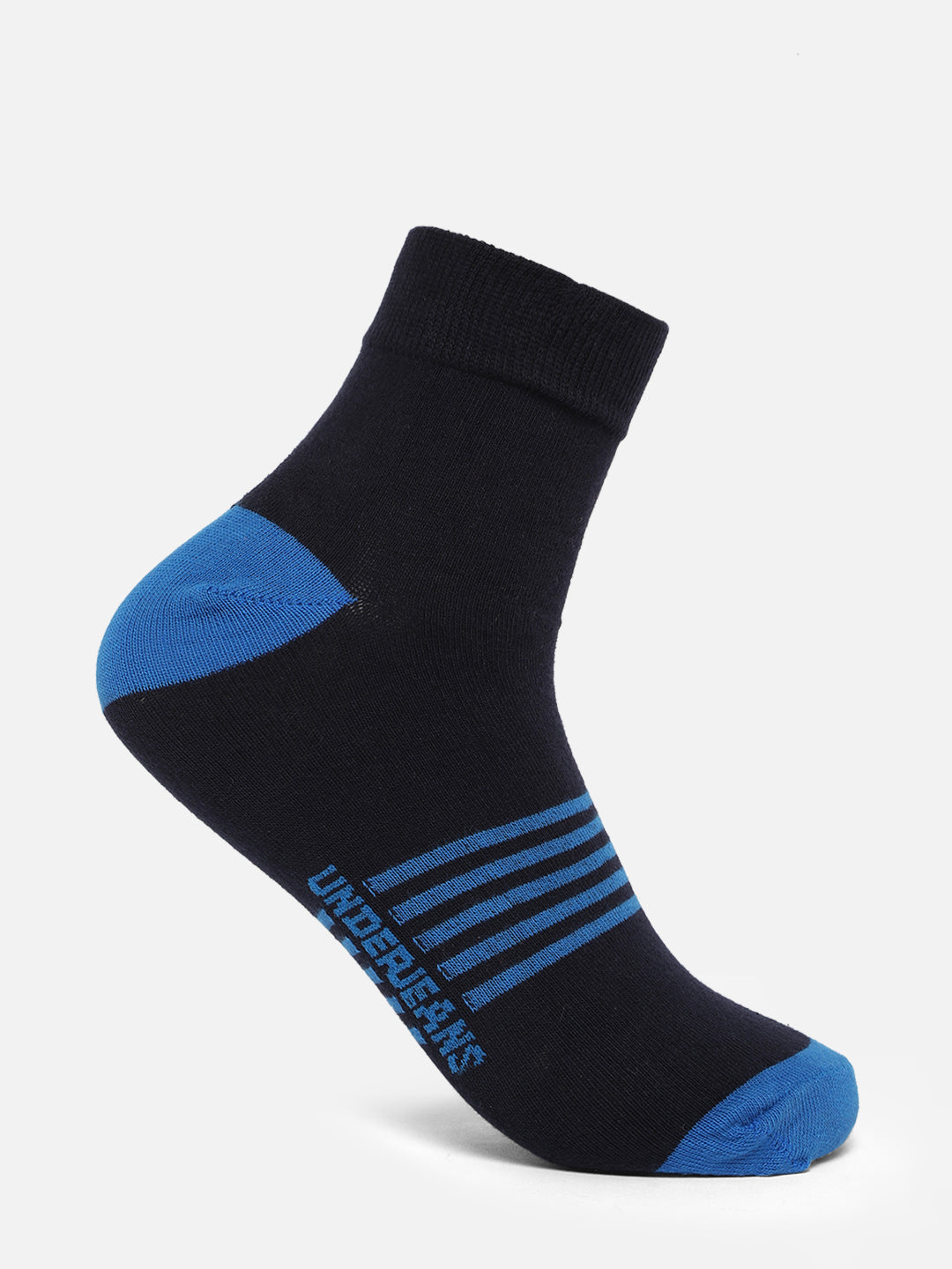 Men Premium Assorted Ankle length (Non terry) Socks Pack of 2- UnderJeans by Spykar