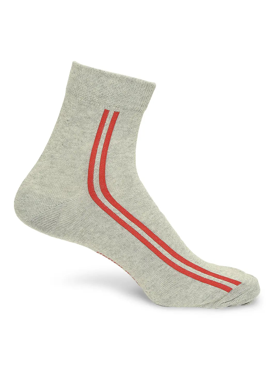 Men Premium Navy & Grey Melange Ankle Length Socks - Pack Of 2- Underjeans by Spykar