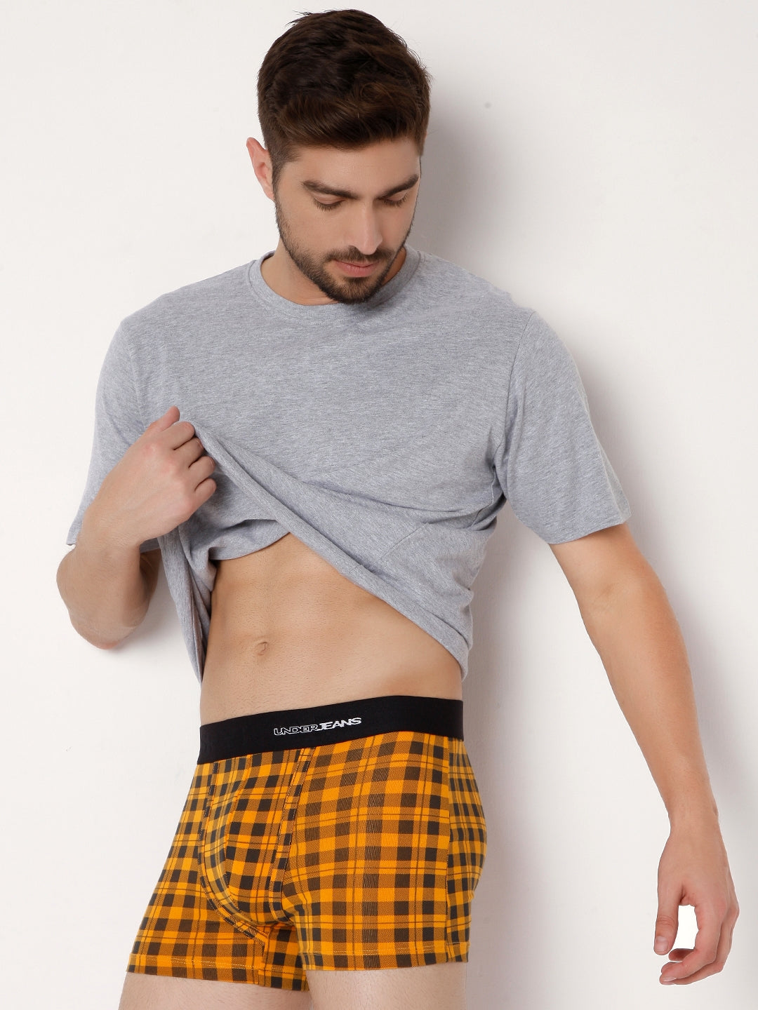 Men Premium Cotton Blend Trunk Pack of 1- UnderJeans by Spykar