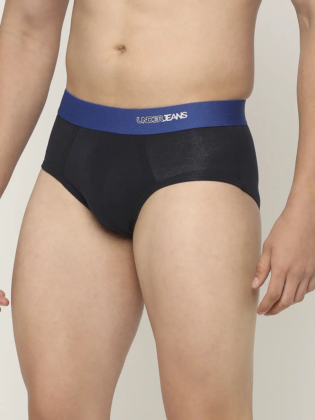 Men Premium Assorted Cotton Blend Printed Brief - Pack Of 3- Underjeans by Spykar