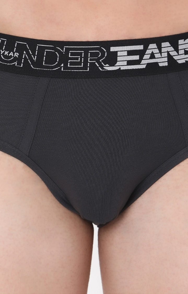 Men Premium Cotton Blend Brief (Pack of 1)- UnderJeans by Spykar