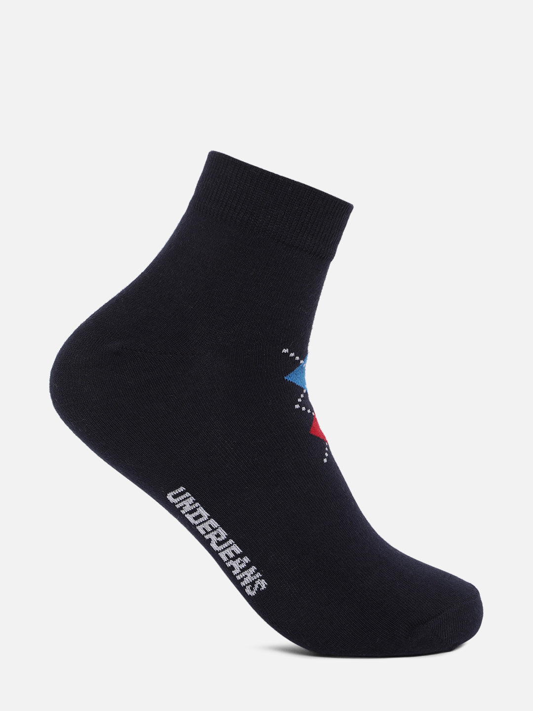 Men Premium Assorted Ankle length (Non terry) Socks Pack of 2- UnderJeans by Spykar