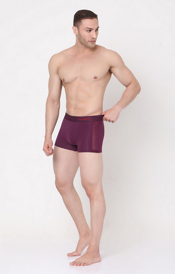 Men Premium Cotton Blend Trunk Pack of 1- UnderJeans by Spykar