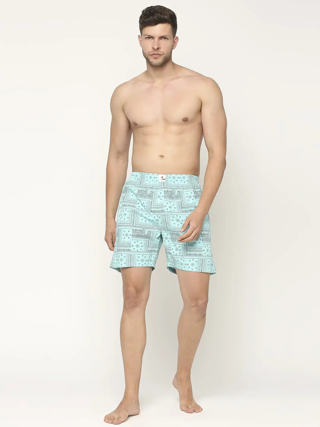 Underjeans By Spykar Men Premium Printed Cotton Boxer