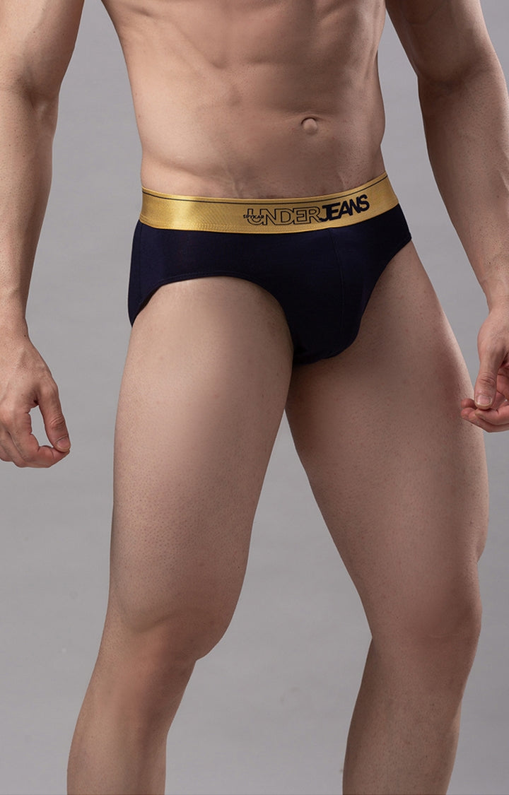 Men Premium Cotton Blend Brief Pack of 1- UnderJeans by Spykar