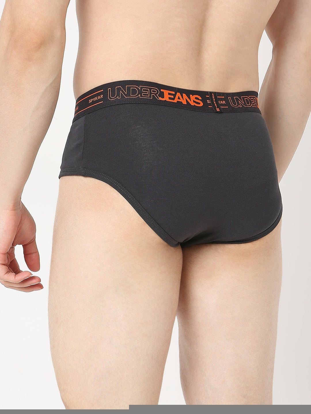 Underjeans by Spykar Men Premium Dark Grey Brief