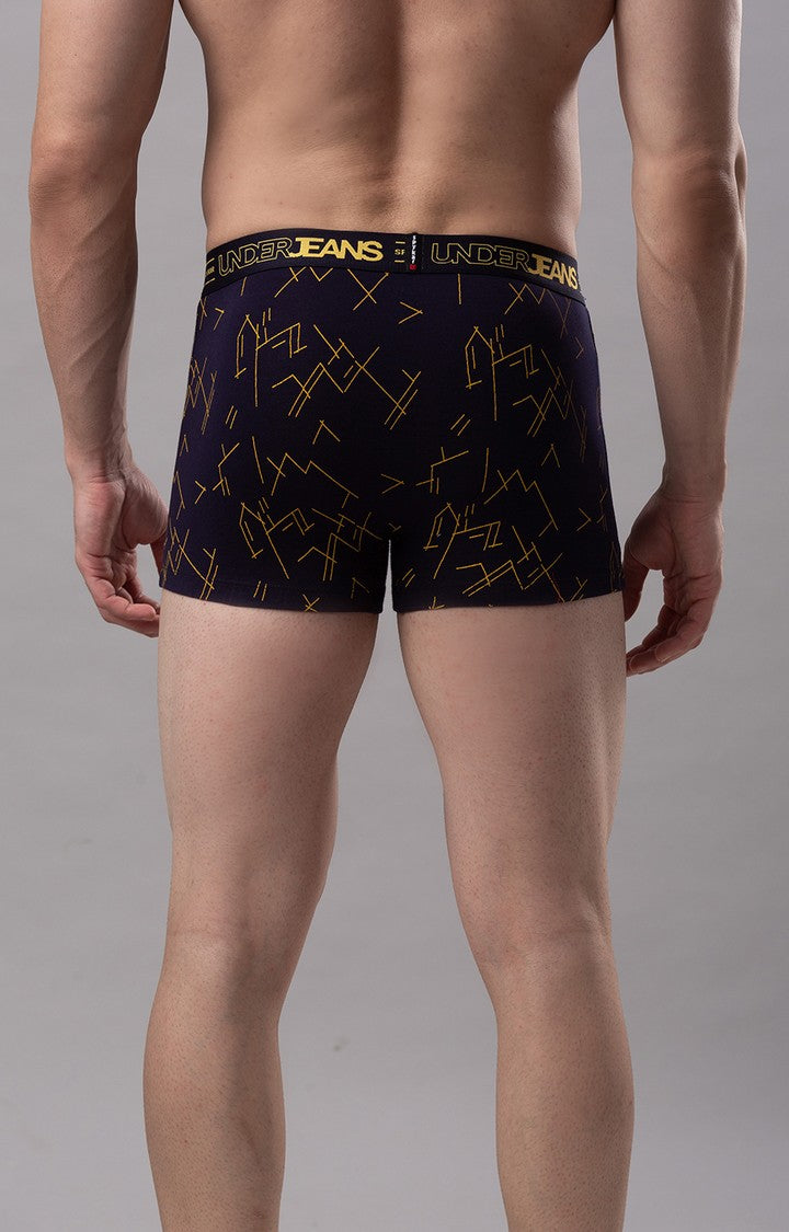 Underjeans by Spykar Men Premium Cotton Blend Navy Trunk - (Pack of 2)