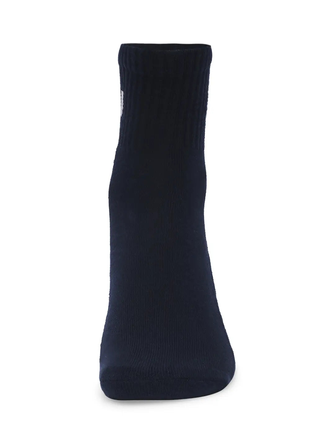 Men Dark Blue & Grey Cotton Blend Ankle Length Socks - Pack Of 2 - Underjeans by Spykar