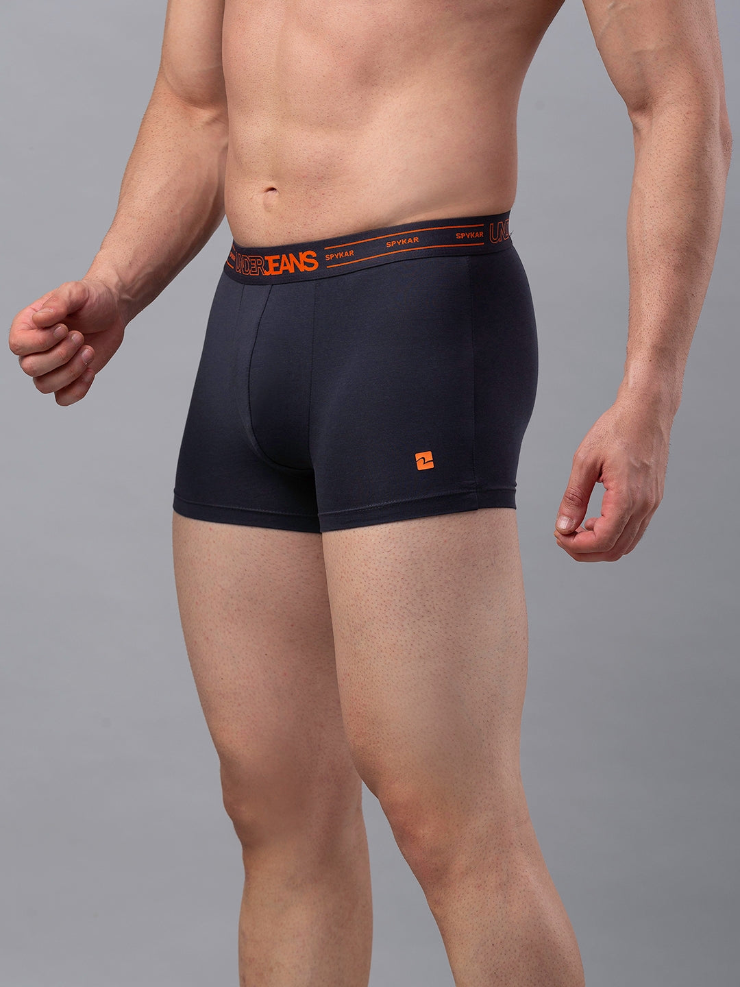 Men Premium Cotton Blend Trunk Pack of 2- UnderJeans by Spykar