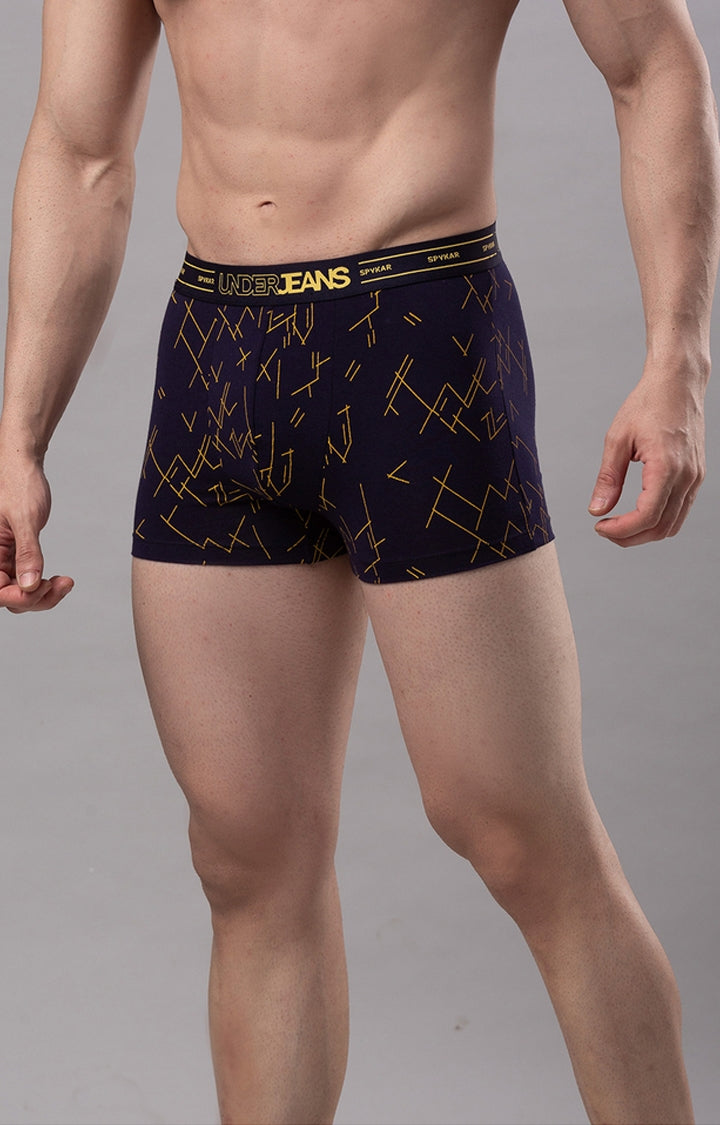 Men Premium Cotton Blend Trunk Pack of 1- UnderJeans by Spykar