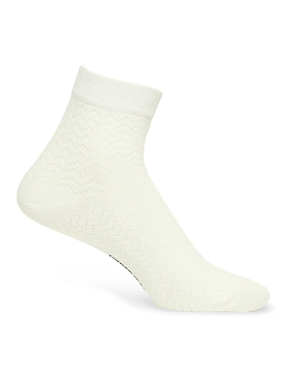 Men Premium White & Anthra Melange Ankle Length Socks - Pack Of 2- Underjeans by Spykar